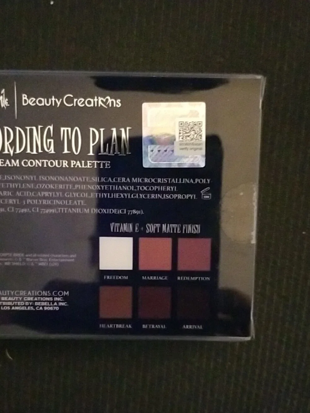 Beauty Creations According to Plan Cream Contour Palette - Corpse Bride